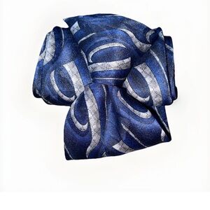Puritan Navy and Silver Wave Pattern Men's Tie